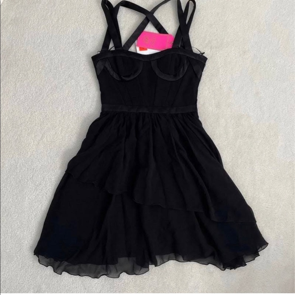 VERSACE for H&M Silk Black Dress